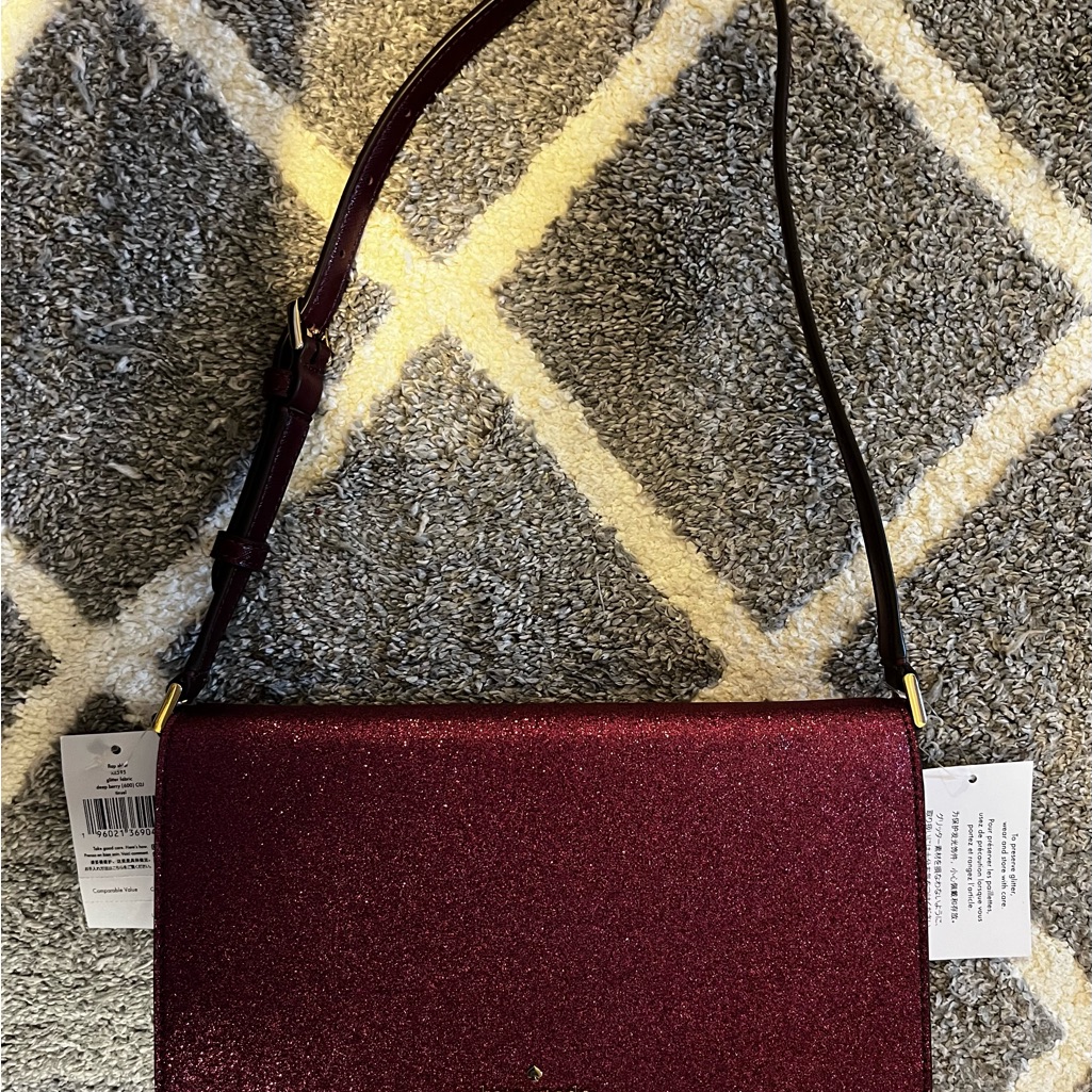 Kate Spade Tinsel Deep Berry Shoulder Bag